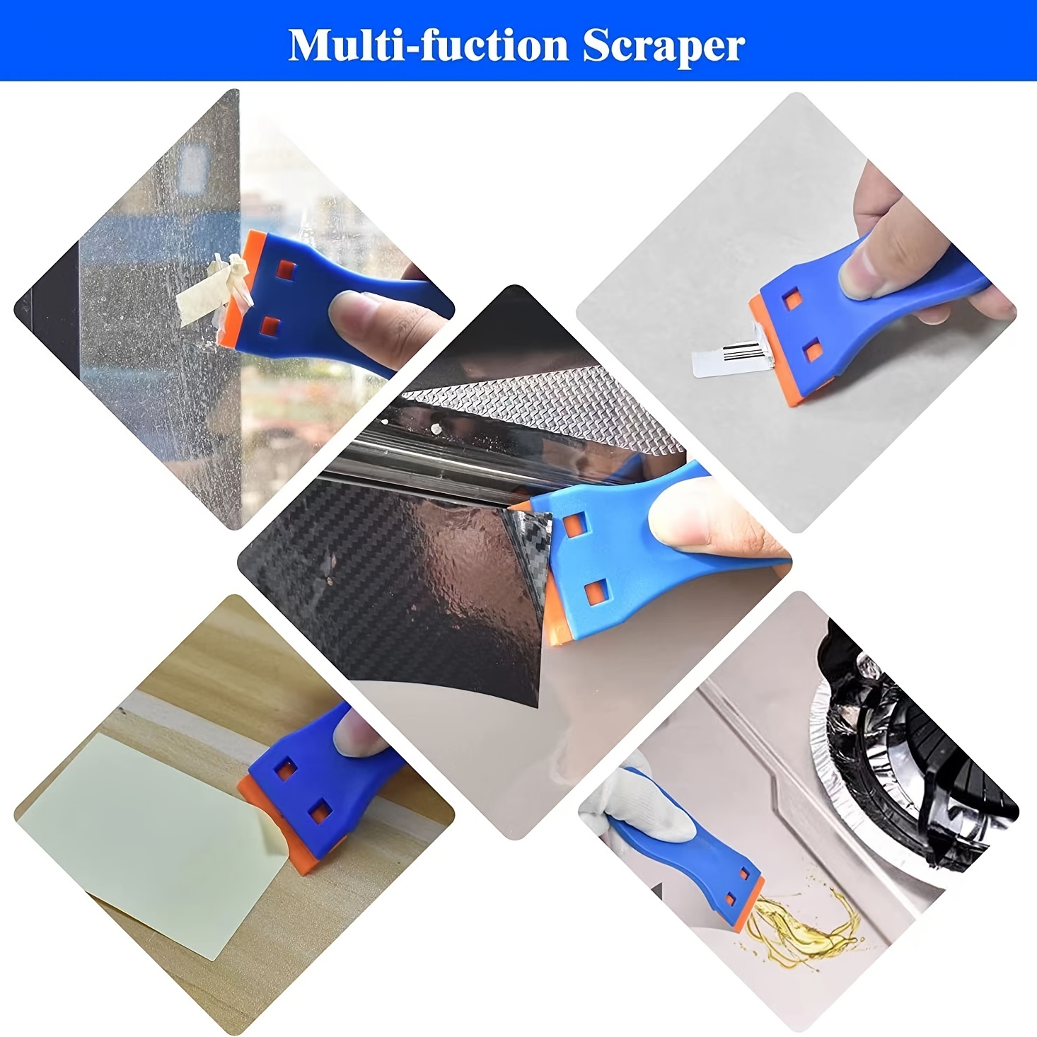 Buy Label and Sticker Remover Scraper Tool - Plastic Six Pack