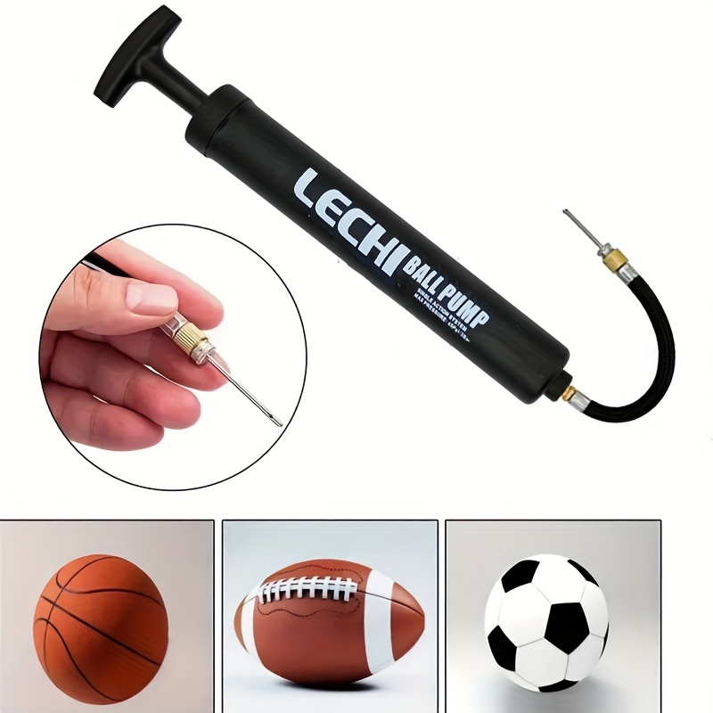 Gonfleur de pompe à ballon  Pompe de sport portable avec  manomètre,Fournitures de jeu de ballon d'exercice en plein air pour le  football, le basket-ball, le football, le volley-ball, le ballon 