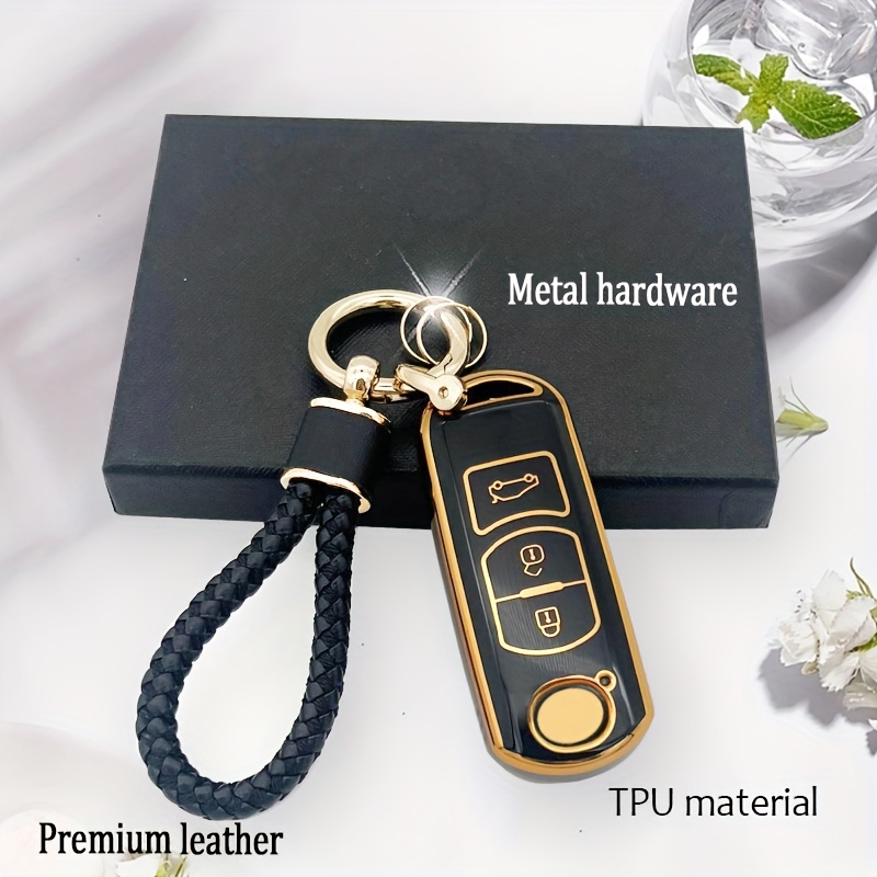 Car Key Fob Case Keychain Lanyard Soft Tpu Key Case Shell - Temu