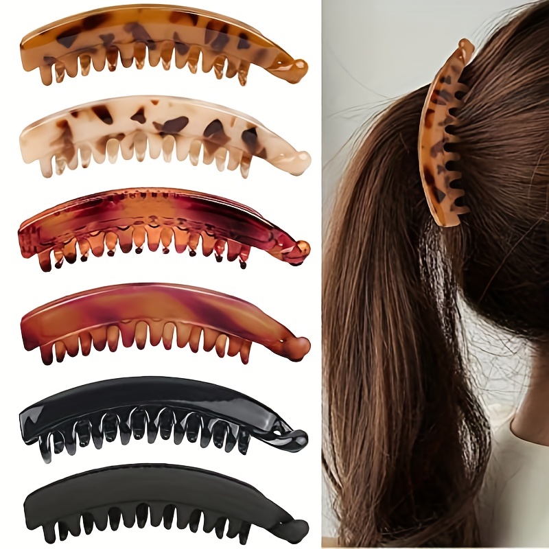 Double Side 20/30/40 Teeth Stretchable Banana Clip Women - Temu