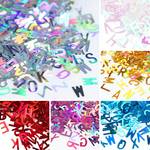 1box Laser English Letter Sequins 26 Letters Flakes Mixed Alphabet Glitter Sequins For DIY Jewelry Filled Material Package