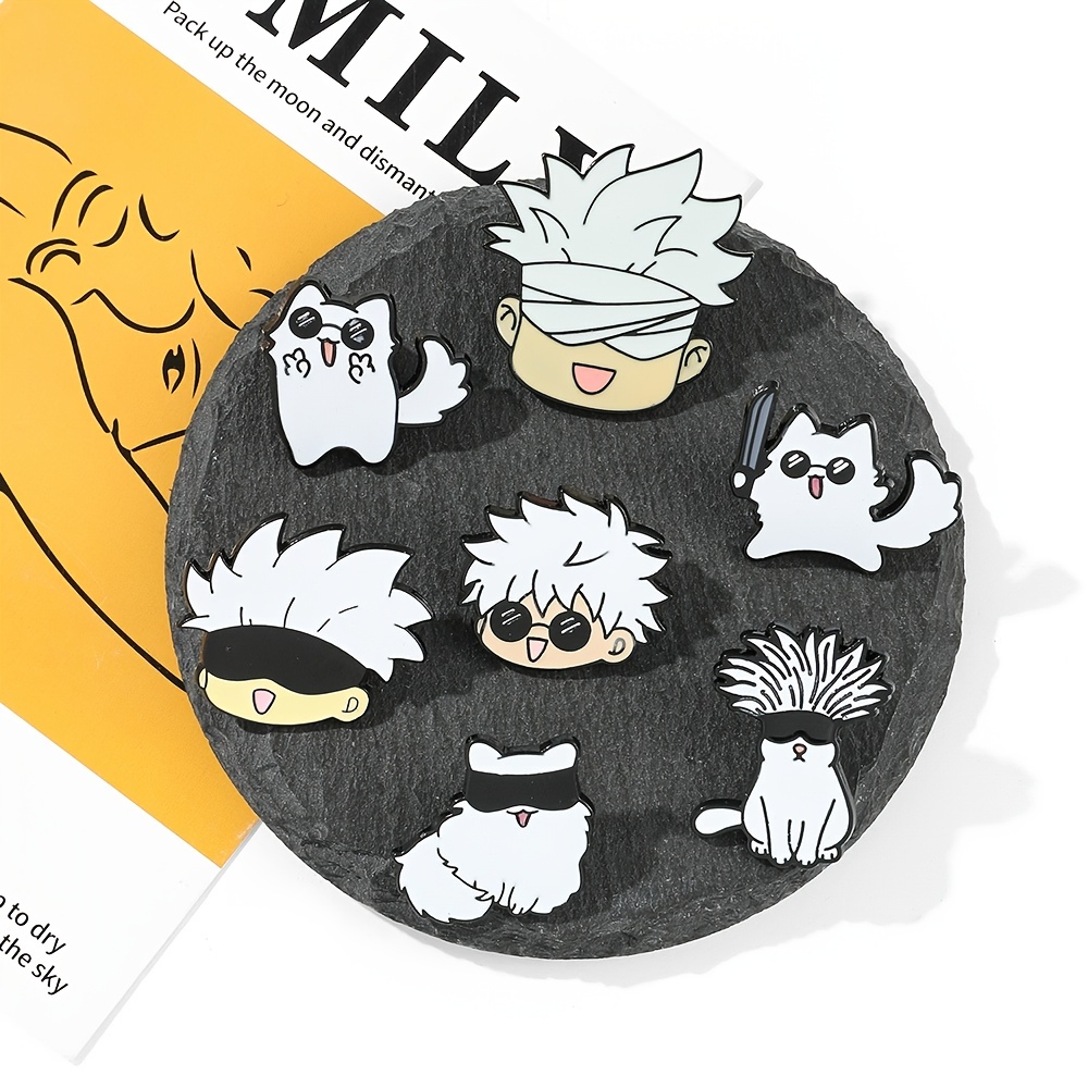 Cool Mantra Anime Brooch For Men - Stylish Accessory For Jackets
