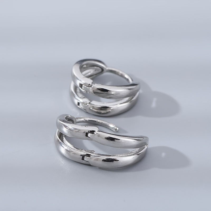 Arc Hoop Earrings for Men