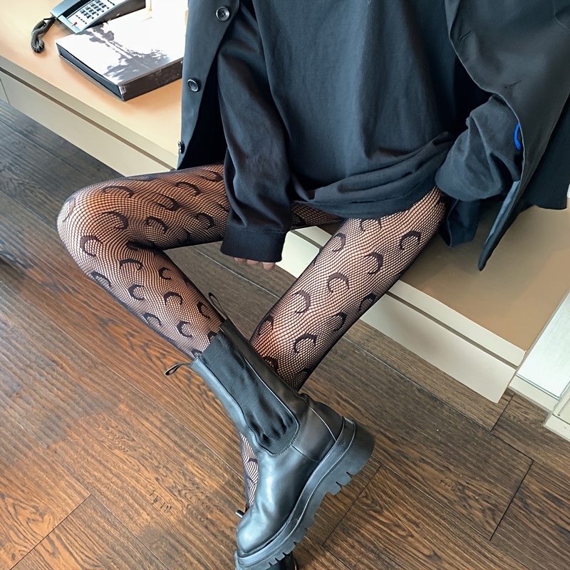 Women's Patterned Tights Fishnet Floral Stockings Sexy - Temu Philippines