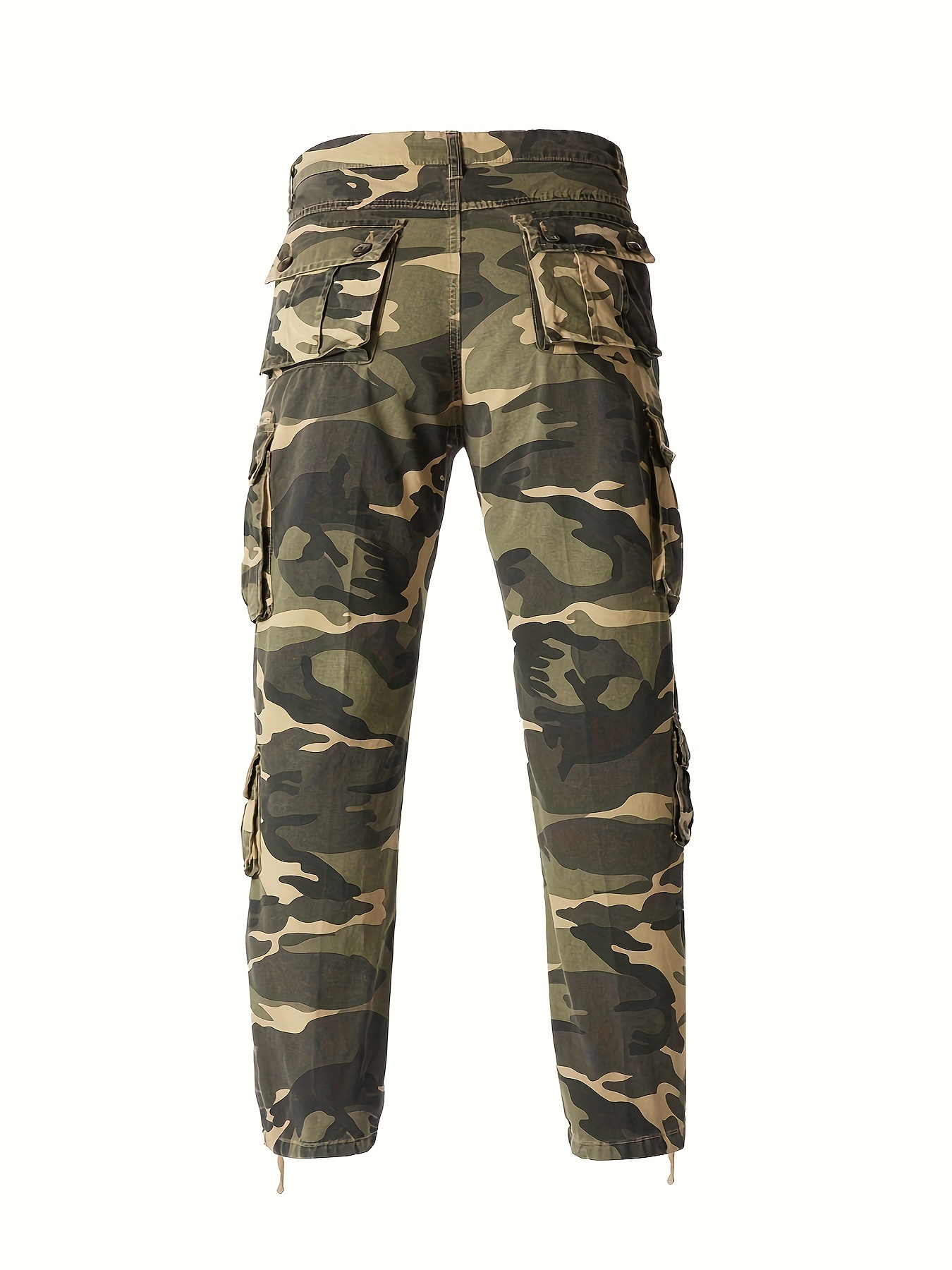 Casual Men Trouser Streetwear Camo Cargo Pants Joggers Pocket Camouflage  Pants