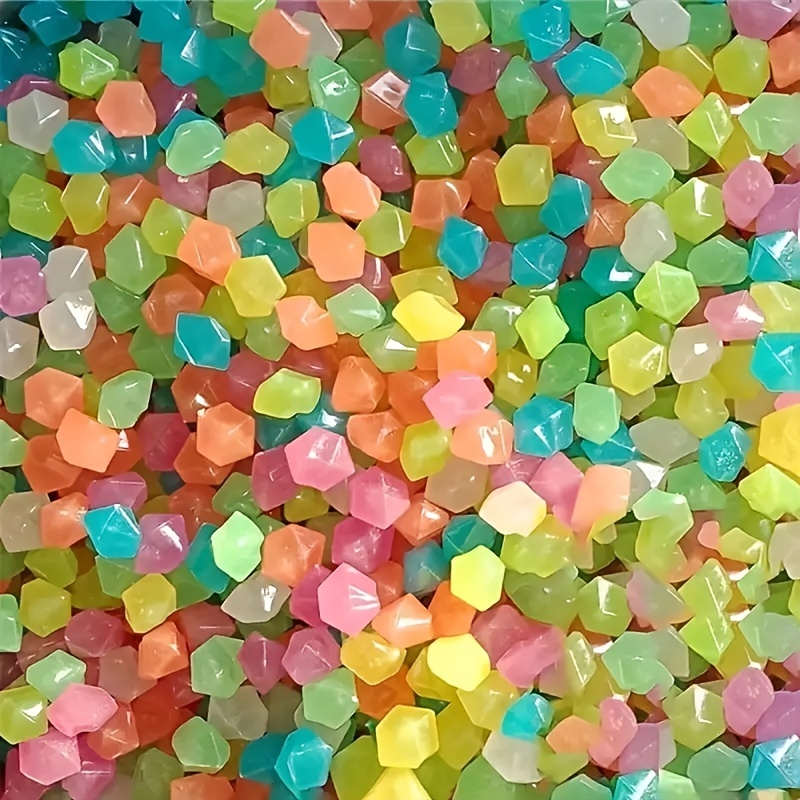 50pcs Glow In The Dark Pebbles for Garden and Wedding Decor