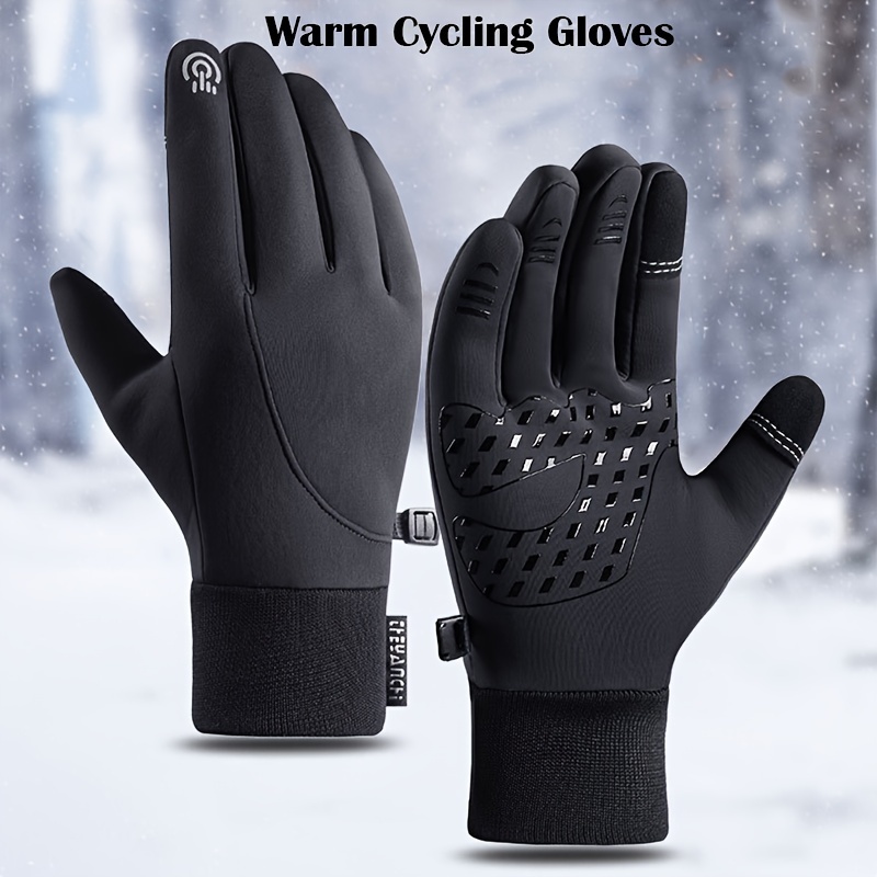 Winter Thermal Cycling Motorcycle Gloves Windproof Warm