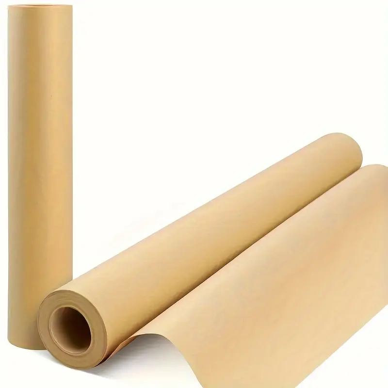Brown Kraft Paper Roll Paperless Tube Core Roll Paper - Temu