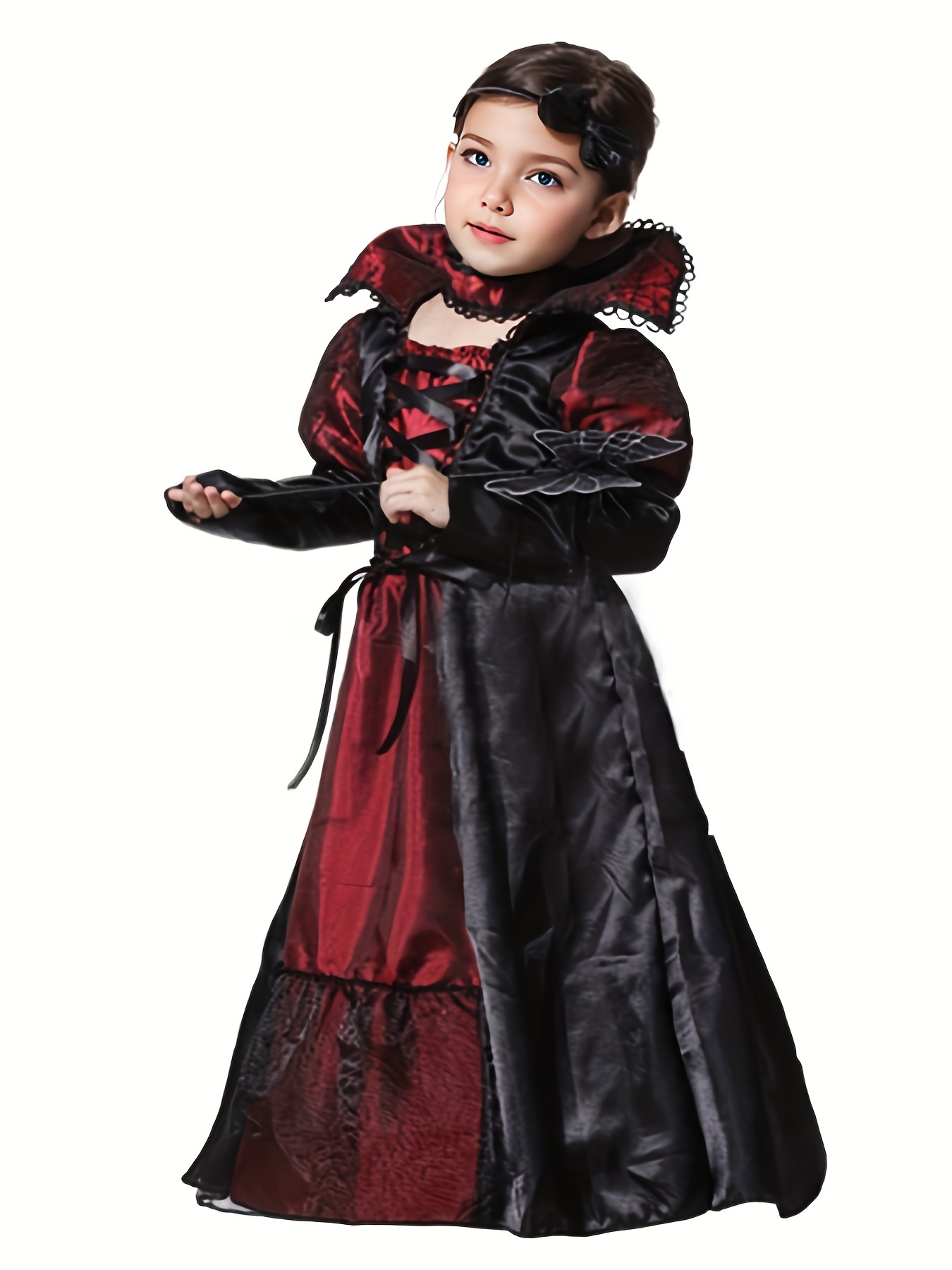 Niños Chicas Fiesta de Halloween Payasos Cosplay Disfraz Mesh Tulle  Vestidos Princesa Set