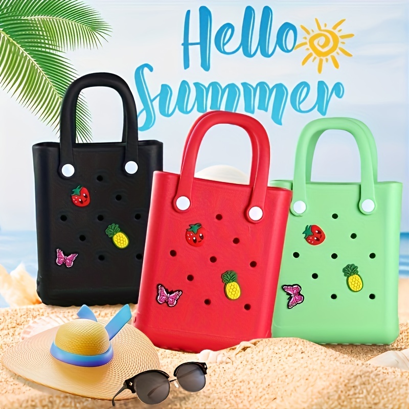 Bolsas de playa de goma impermeables, bolsas de viaje portátiles al aire  libre, bolsa de mano abierta duradera para la playa, barco, piscina  deportes