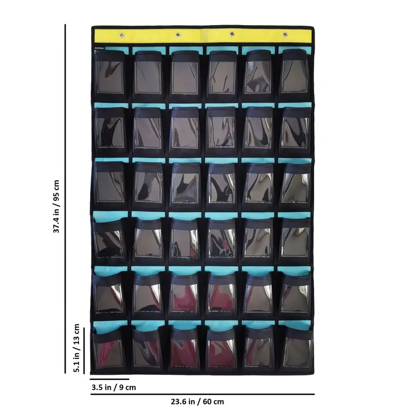 Operitacx Portaoggetti Da Tavolo In Legno - Organizer Per Cellulare, Chiavi, Penne, 30 Scomparti - Foto 10