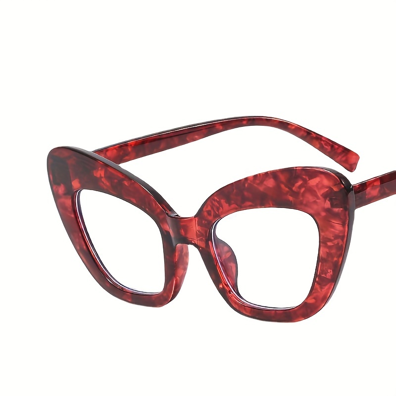 large cat eye clear lens glasses leopard fashion spectacles party favors decorative glasses for women