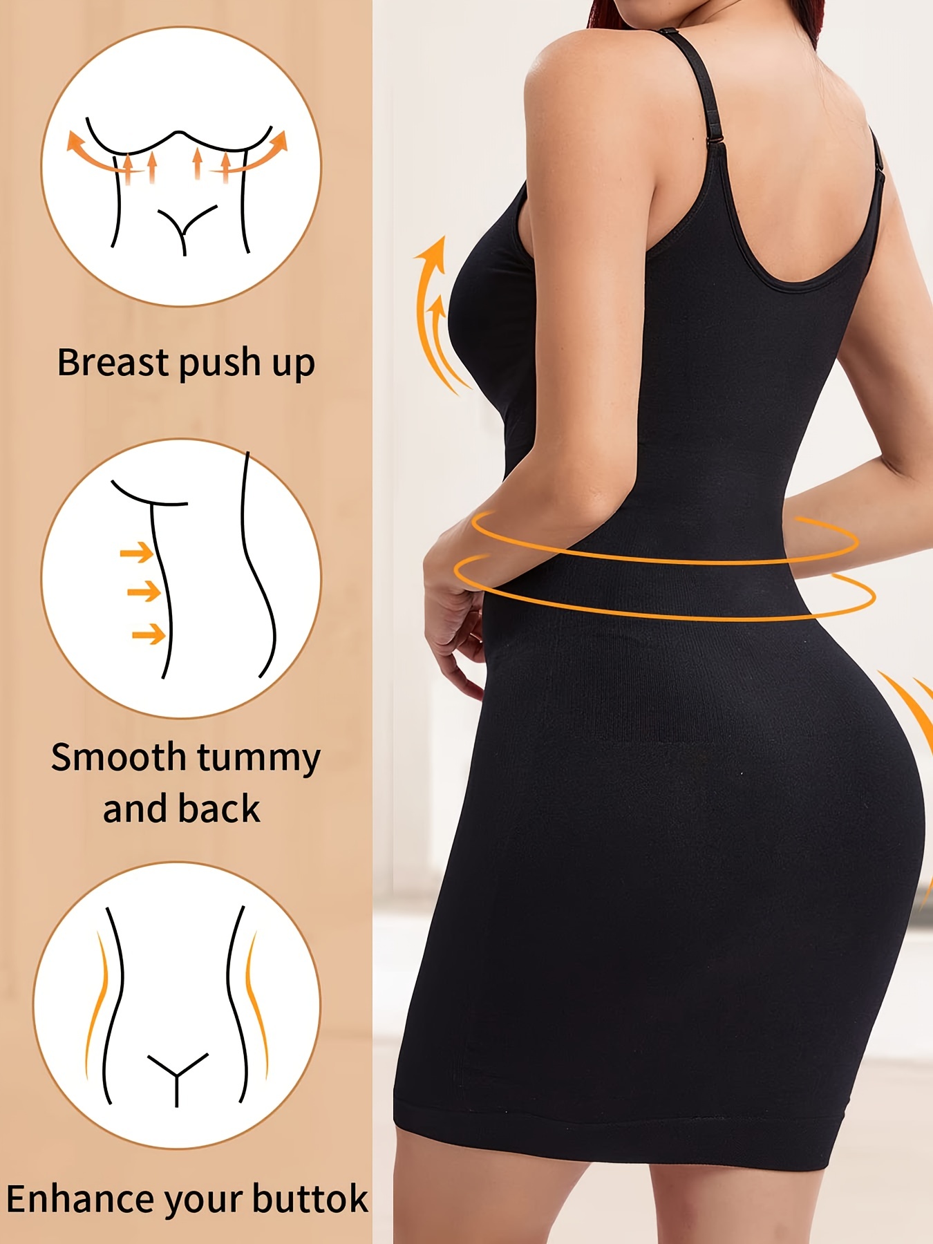 Women Seamless corset Slimming Control Body Shaper Dress Slip Boob