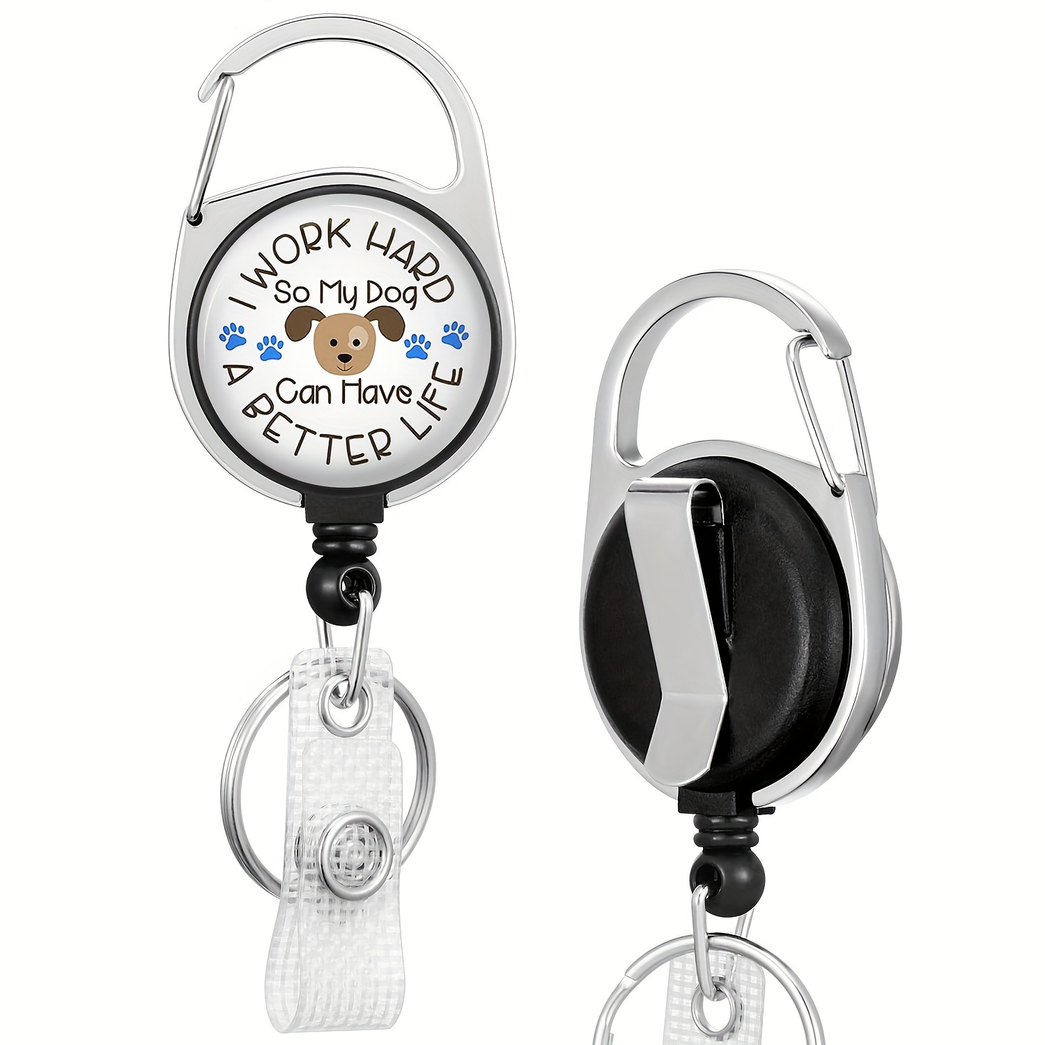 Jupswan Badge Reels Holder Retractable with ID Clip for Nurse Name Tag Card RN LPN CNA Hilarious Nursing Doctor Teacher Student Medical Work Office