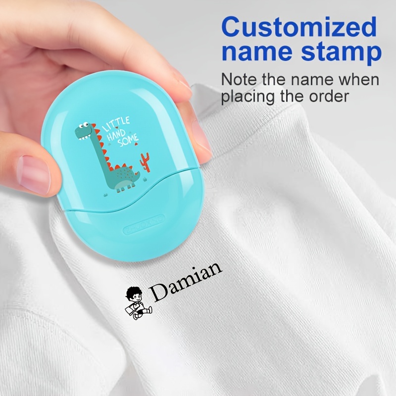 Customized Blue Name Stamp Clothing Stamp The Prime - Temu
