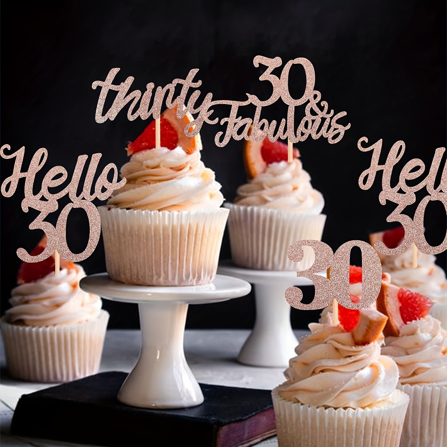 Décorations du 30e anniversaire, Hello 30, Or rose 30e