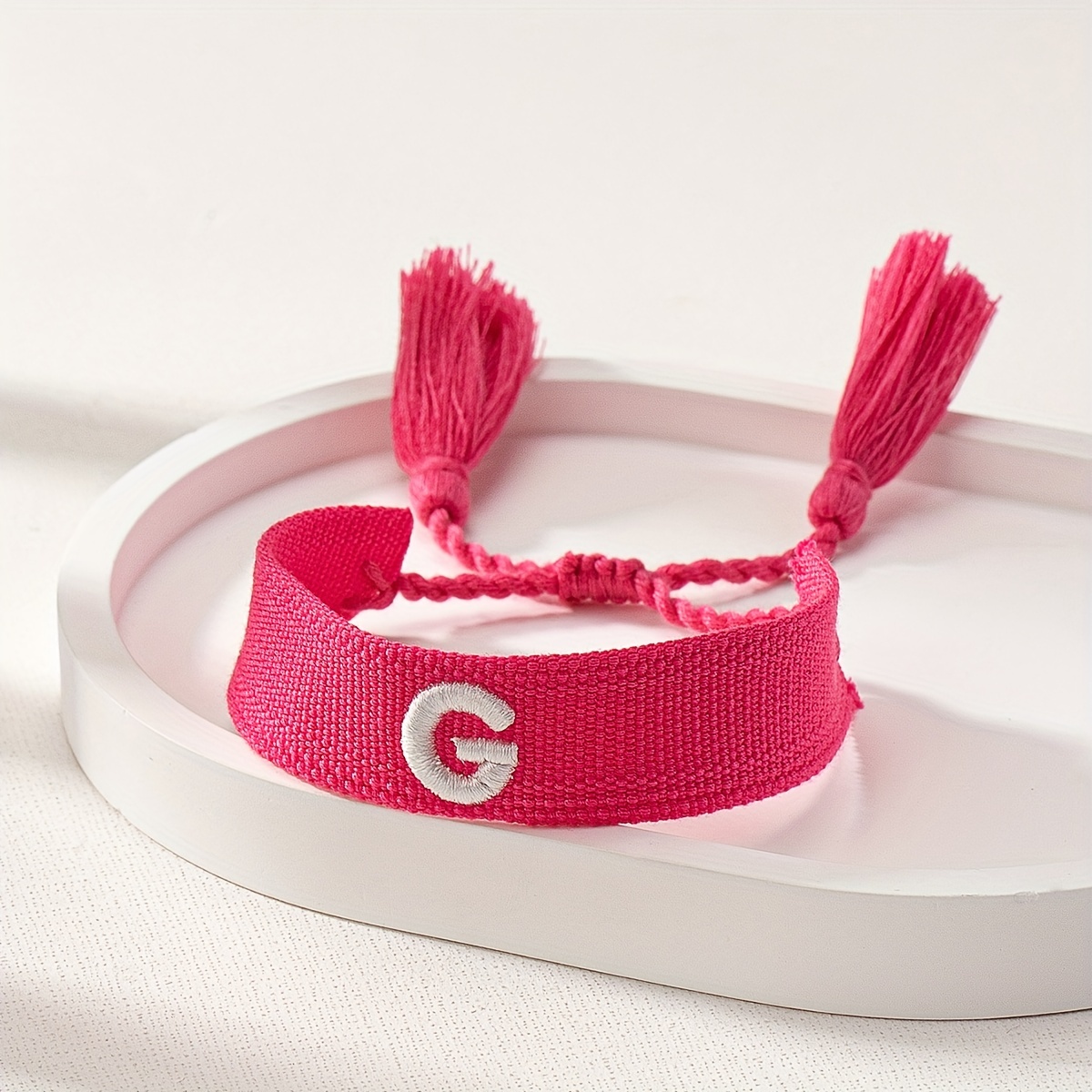 louis vuitton yarn bracelet pink
