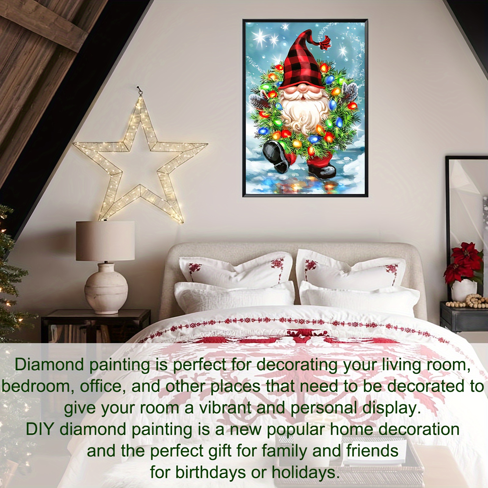 Adult Christmas Diamond Painting Kits Gnomes Full Diamond - Temu