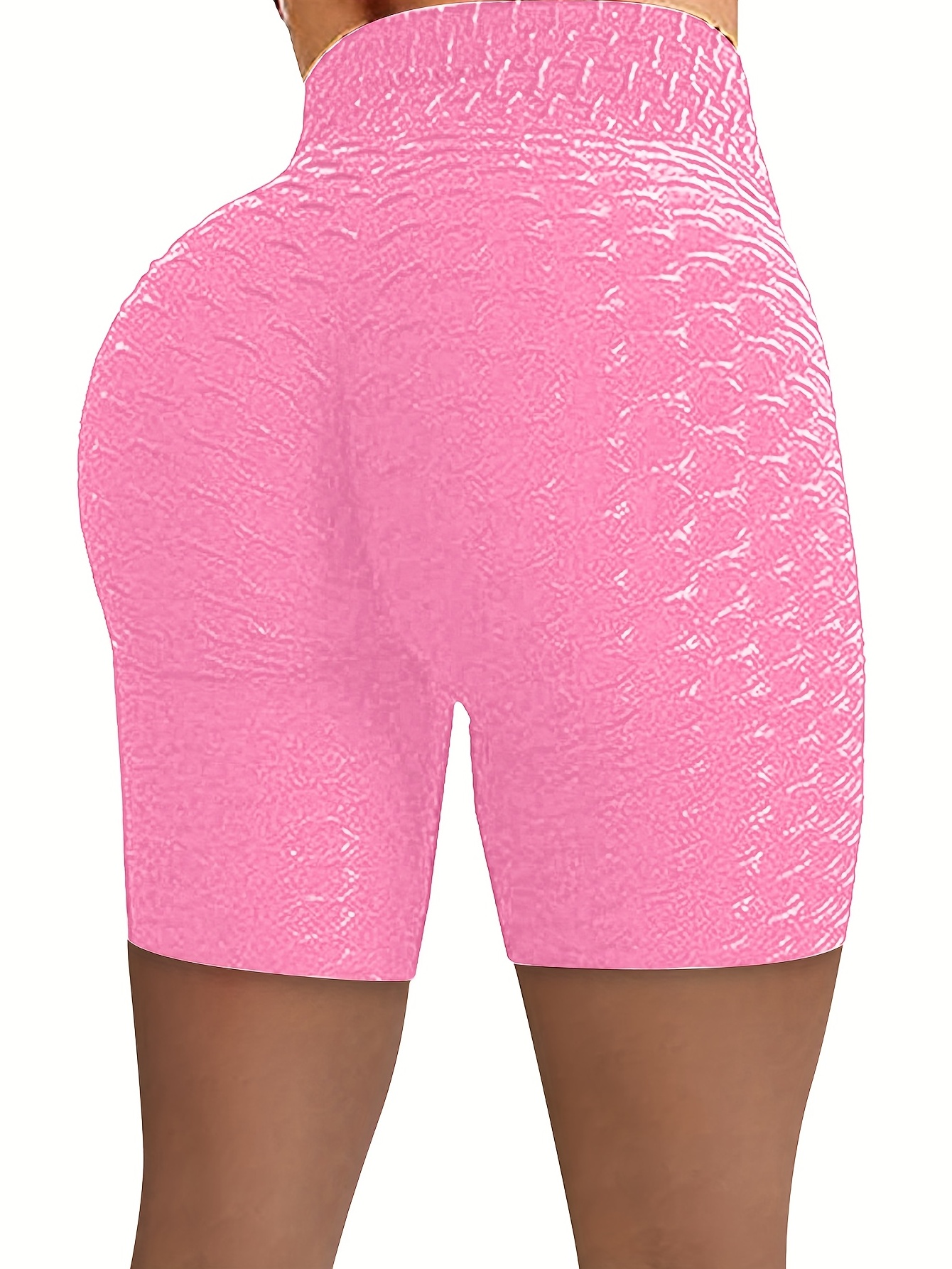 Women's Y2k Solid Skinny Shorts Lifting High Waist Yoga - Temu