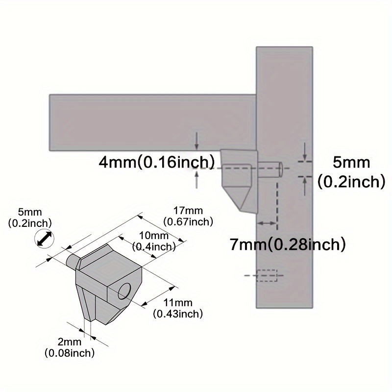 Cabinet Shelf Pegs, Kitchen Shelf Clips Bracket, Support Pegs For