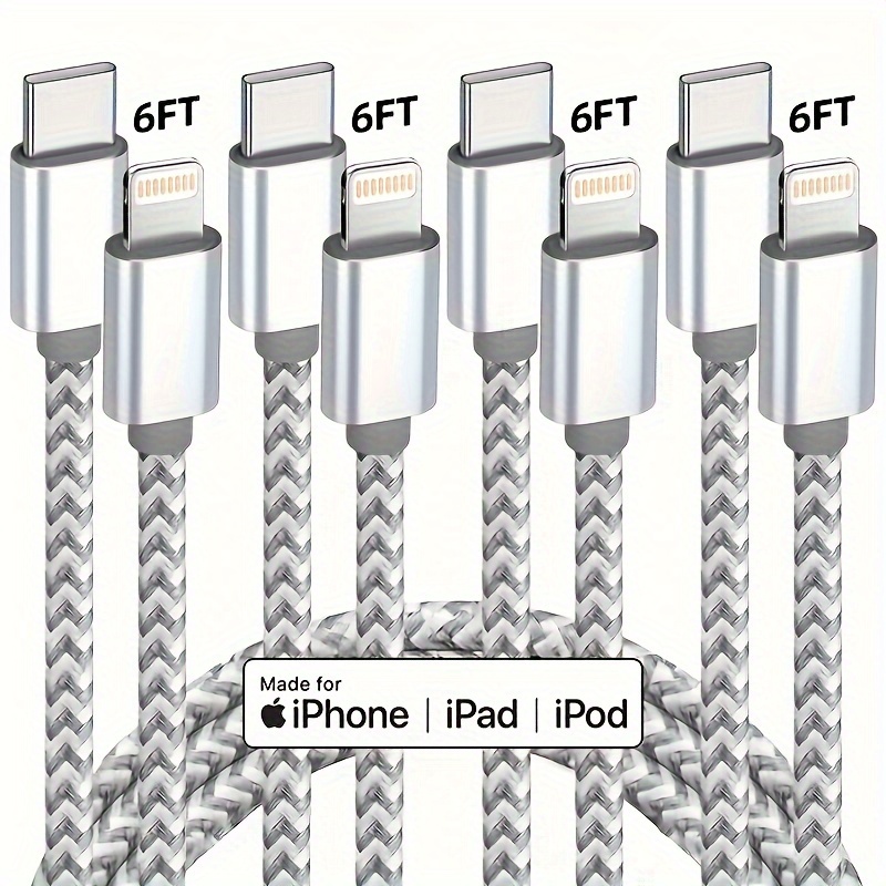 Cargador rápido para iPhone [certificado Apple MFi] Cable tipo C a  Lightning de 1m, de 20 W compatible con iPhone 14/13/12//11/X y iPad :  .com.mx: Electrónicos