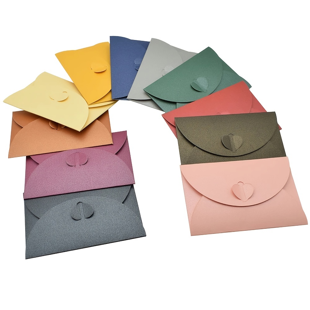 20PCS Colorful Envelopes Solid Color Envelope Stationary 7 x 5