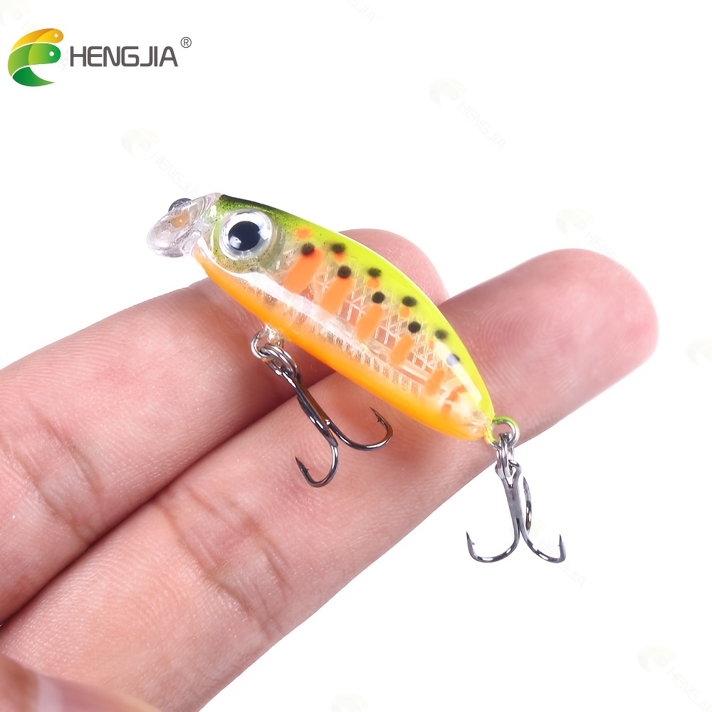 * 6pcs Mini Sink Minnow Fishing Lure With Big Eyes Lifelike Swing Small *  Trout Bass Pike Bait, Fishing Tackle 4.2cm (1.65in) 3.1g