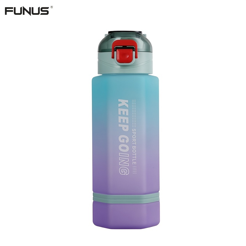 Water Bottle with Straw Carry Leak-Proof BPA-Free, Ensure You Drink Enough  Water for Fitness, Gym, Camping, Outdoor Sports 