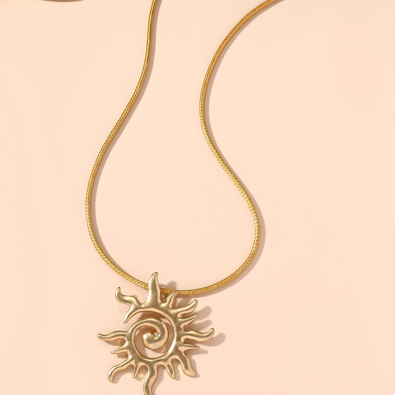 Gold Plated Large Sun Charm, Gold Sun Pendant, Necklace Charms