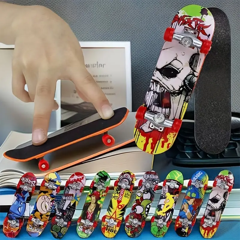 Finger Skateboard Puzzle Decompression Alloy - Temu