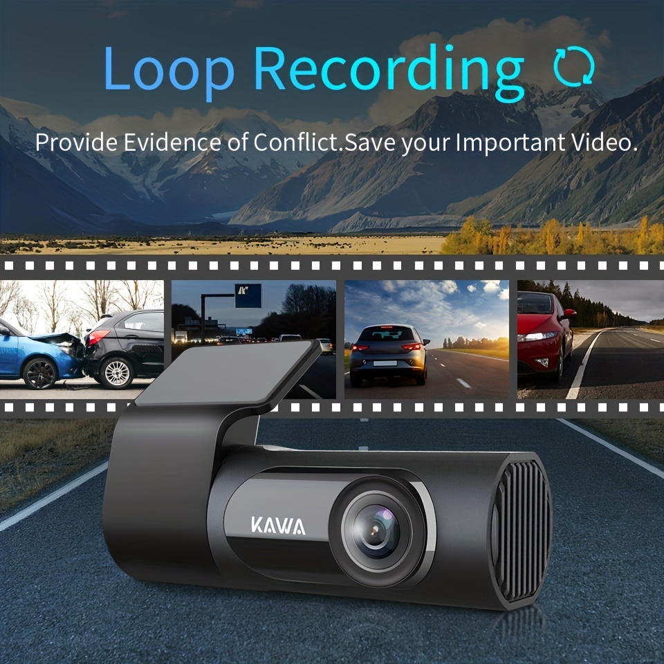 Very modern dash cam with kryotec text on it