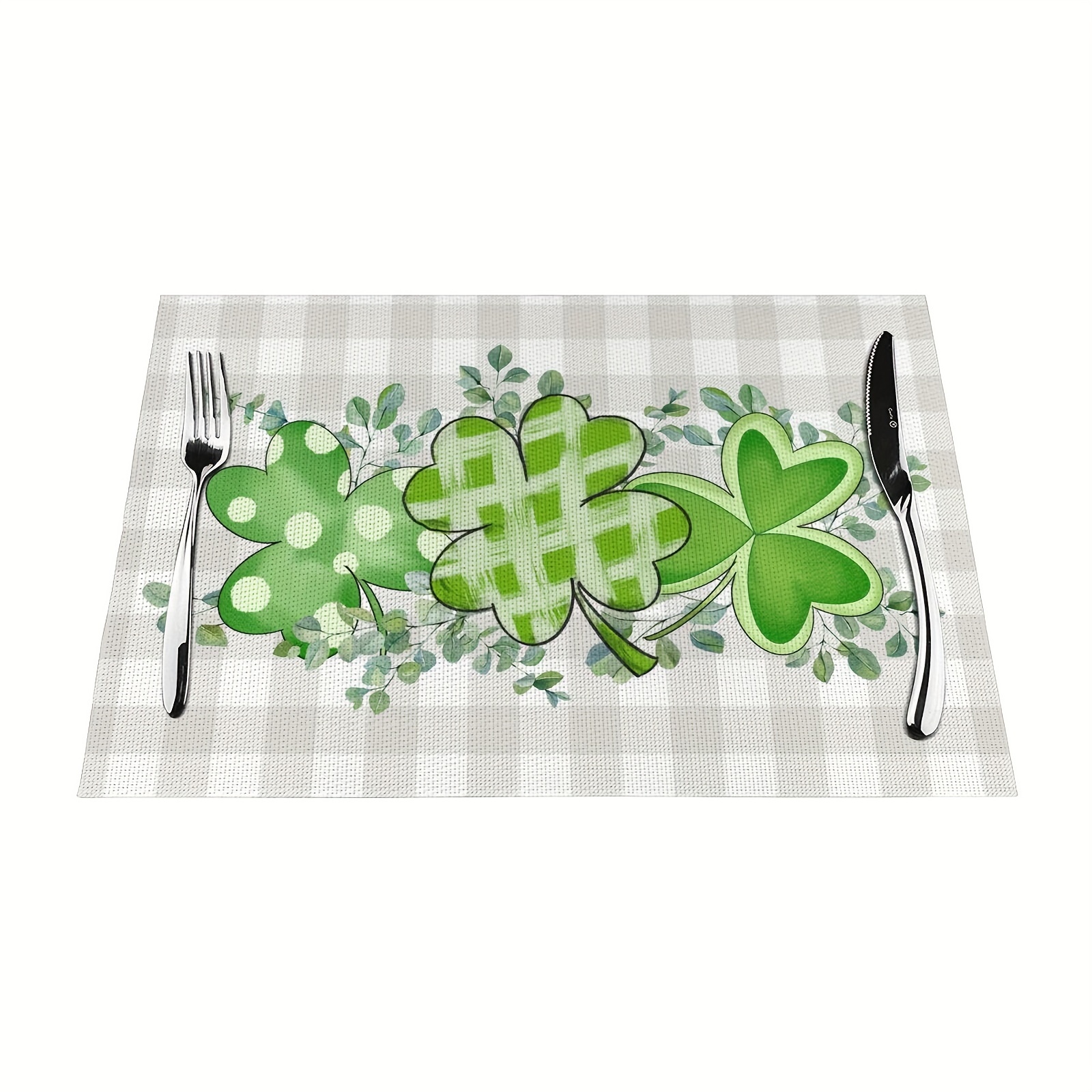 st patricks day cloth placemats