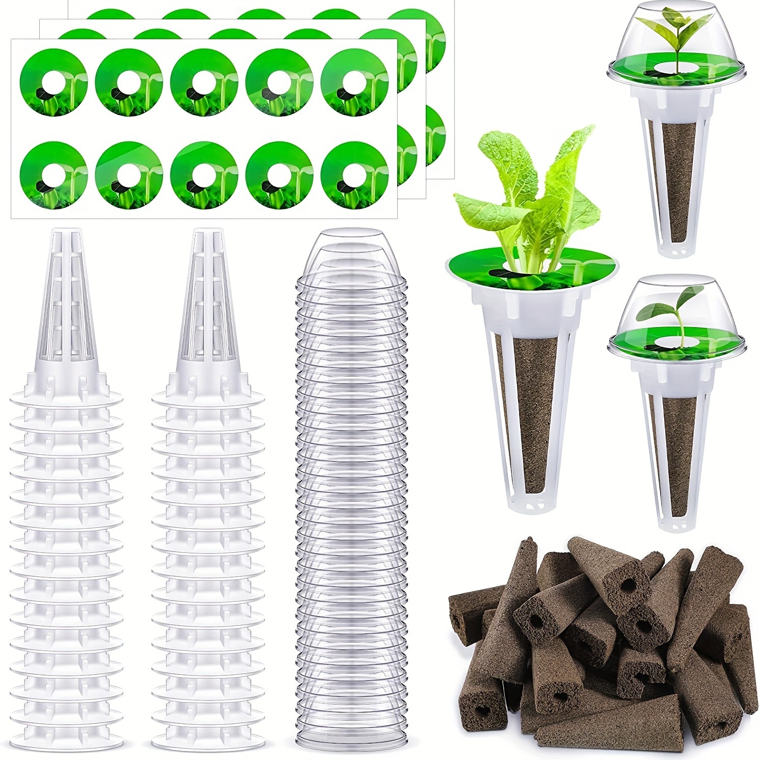 

40pcs Hydroponic Garden Accessories Plant Pod Kit Aero Growing Kit