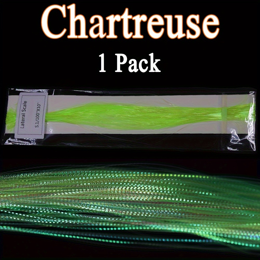 ICERIO 1pack 0.2mm Rainbow Fish Skin Flash Strands Fly Tying Materials