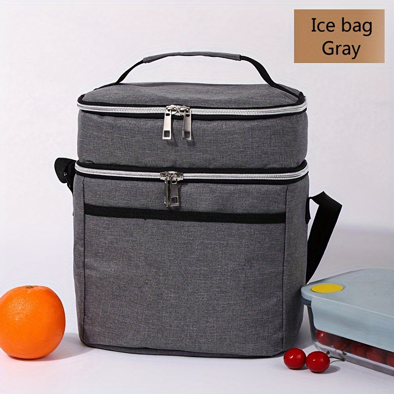 Portable Insulated Bento Bag, Large Capacity for Outdoor Picnic