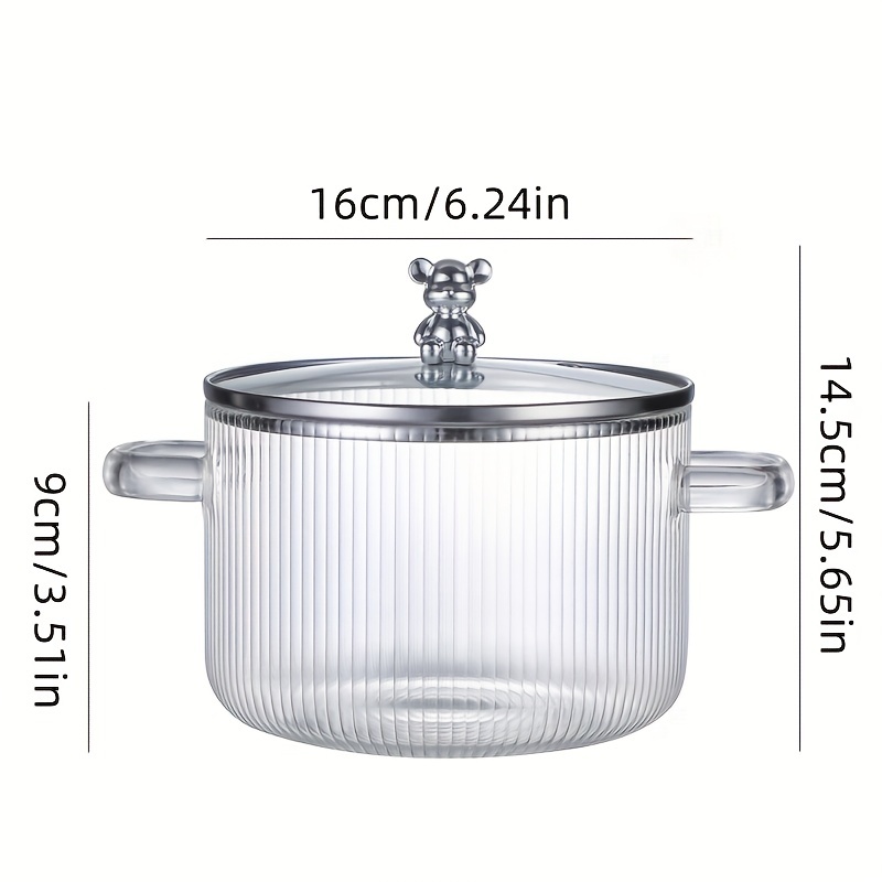 Glass Pots For Cooking On Stove Heat Resistant Glass Saucepan