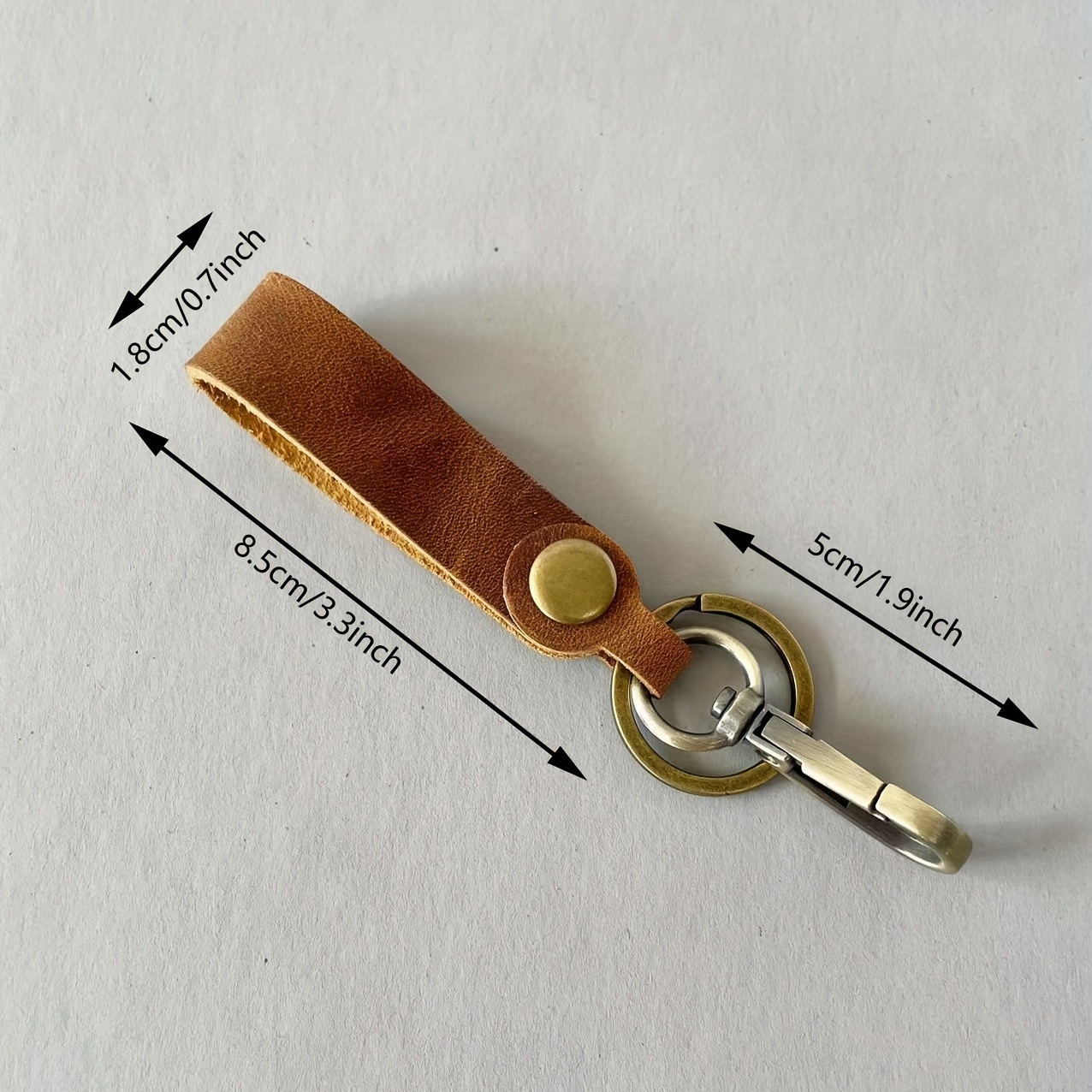 Leather Valet Keychain Leather Key Chain With Belt Loop Clip For Keys - Temu