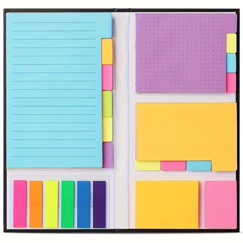 Sticky Notes Set Sticky Notes Tabs Divider Sticky Notes - Temu