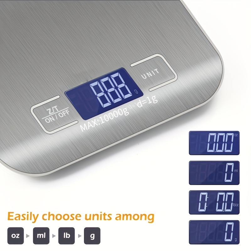High Digital Scale with Waterproof Surface 10kg/1g Portable Kitchen Scale  Baking Scale 
