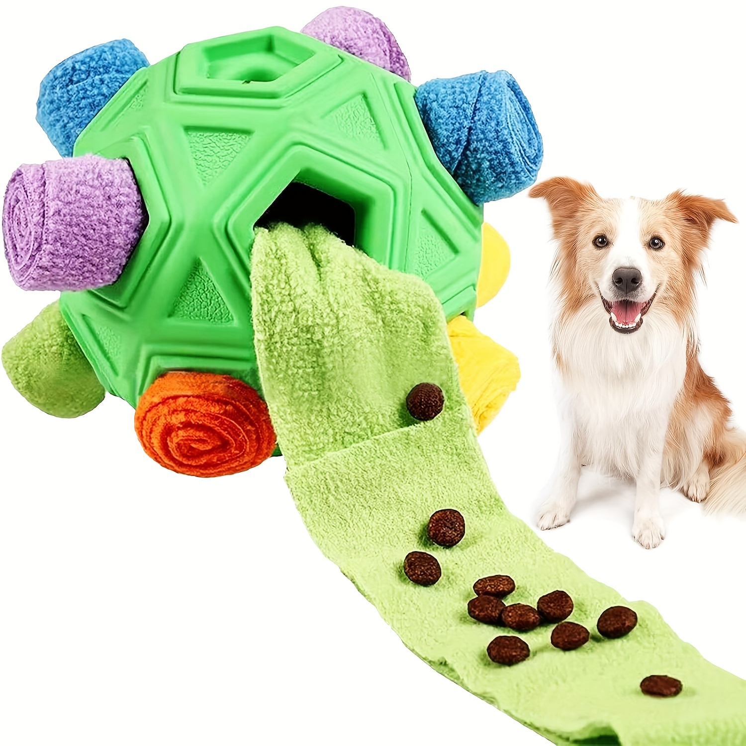 Interactive Dog Toy Sniffing Ball For Hiding Treats Rubber - Temu