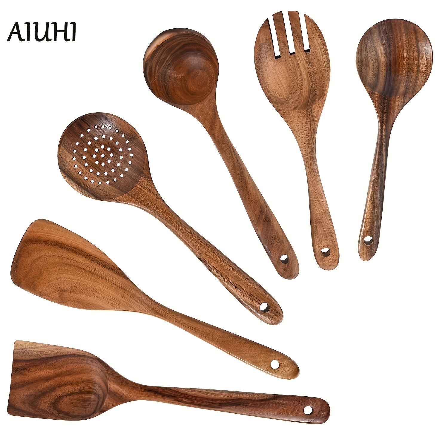 Bamboo Ladles, Wooden Spoons Utensils, Bamboo Cooking Utensils Carve Burned  Wooden Spoon, Slotted Spatulas, Funny Kitchen Gadgets Non-stick Cookware  For Housewarming Gifts, Kitchen Tools, Kitchen Supplies - Temu