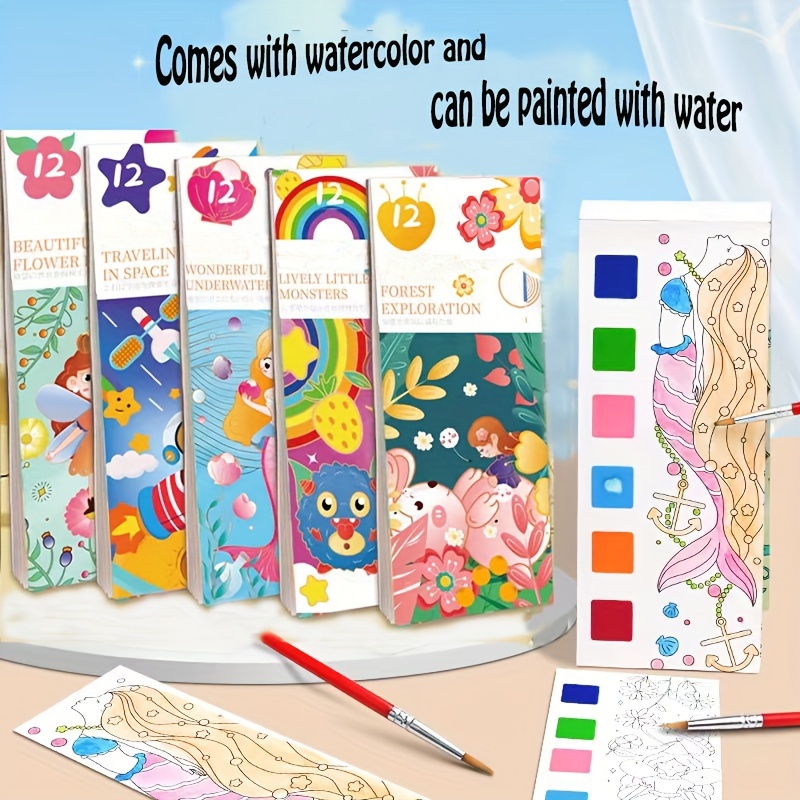 Pegatinas de puntos para niños, kits de actividades de manualidades para  niños de 12 años con temática sin ensuciar, pintura para colorear
