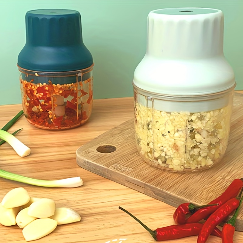 Electric Mini Garlic Chopper, Food Slicer, Blender to  Meat/Vegetables/Fruits/Onion/Garlic, 250ML with Logo 