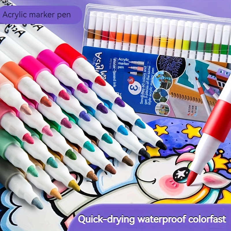 Paint Marker Pens Fine Point Oil based Waterproof Fancy - Temu