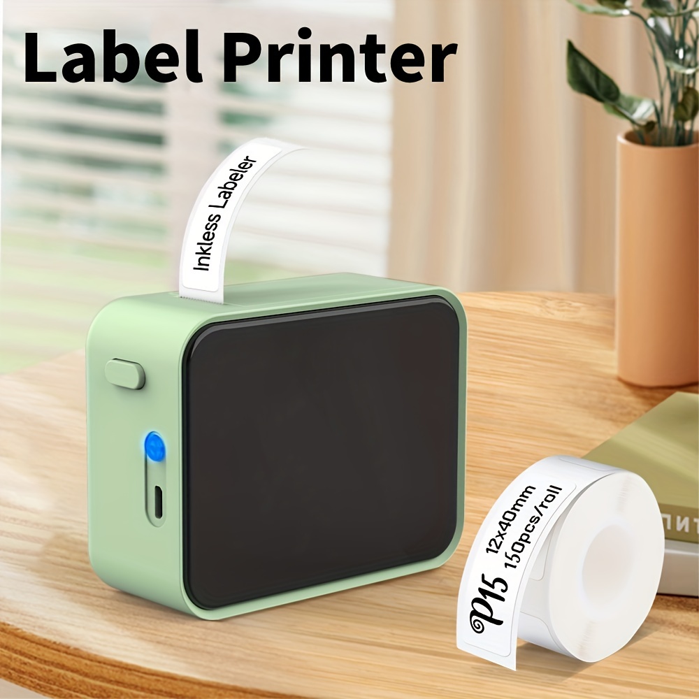 Bt Label Maker Machine Tape, P15 Mini Thermal Label Maker