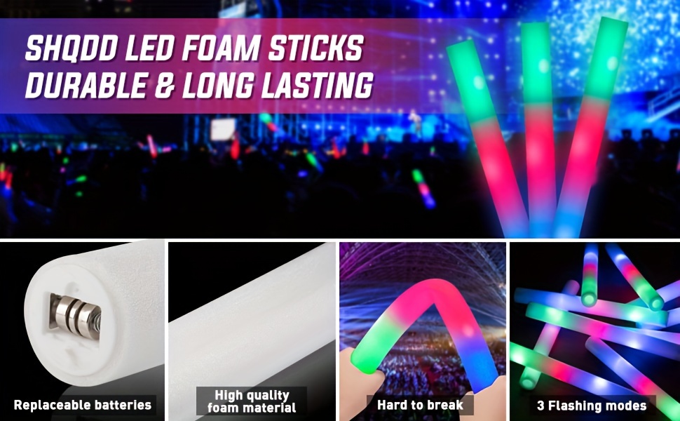 Glow Sticks Bulk Halloween Glow Sticks With 3 Modes Colorful - Temu