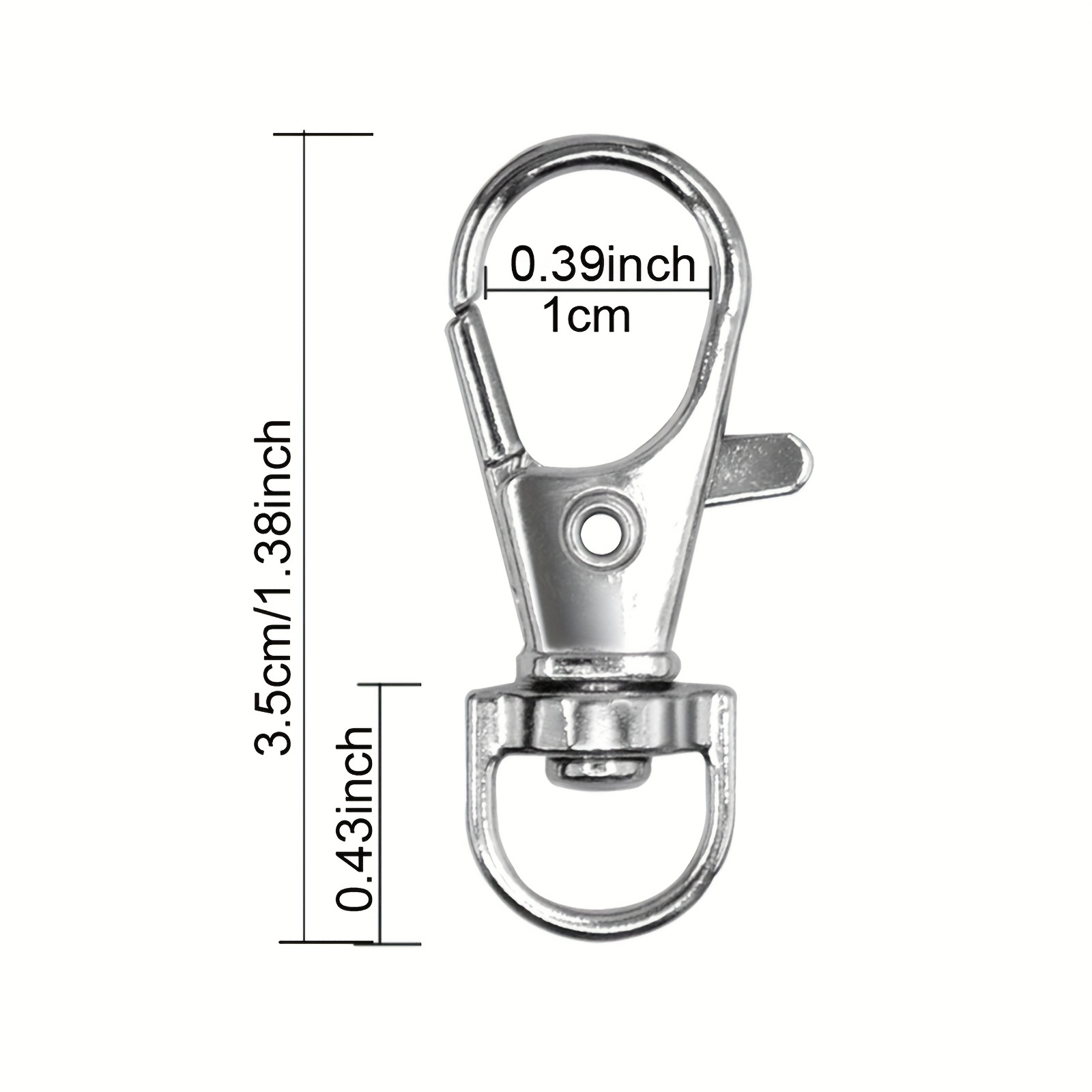 Alloy Swivel Lobster Claw Clasps Swivel Snap Hooks Keychain - Temu United  Kingdom