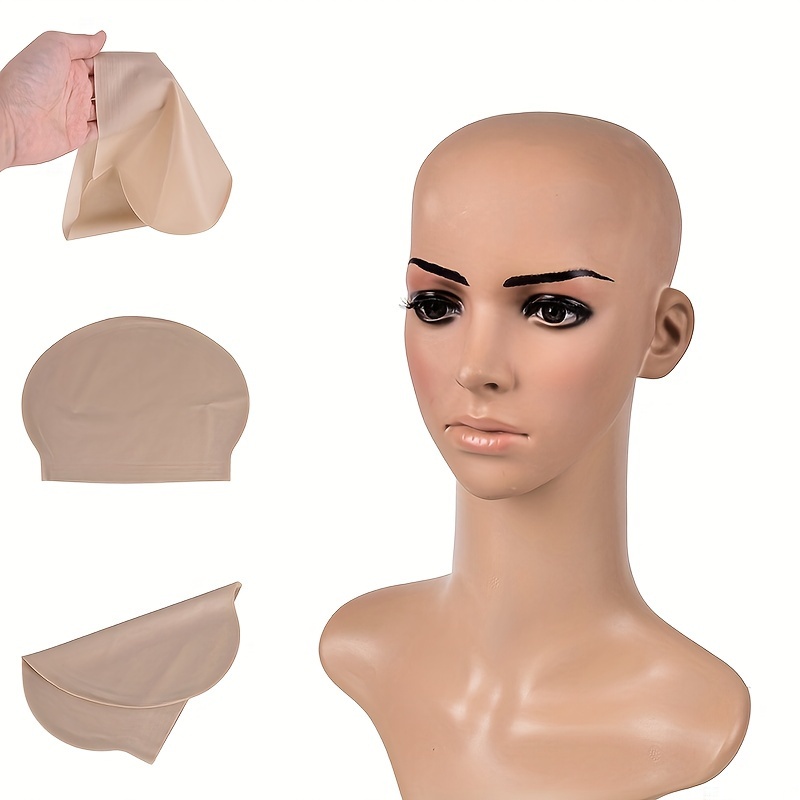 Latex Flesh Skin Unisex Bald Head Wig Rubber Temu