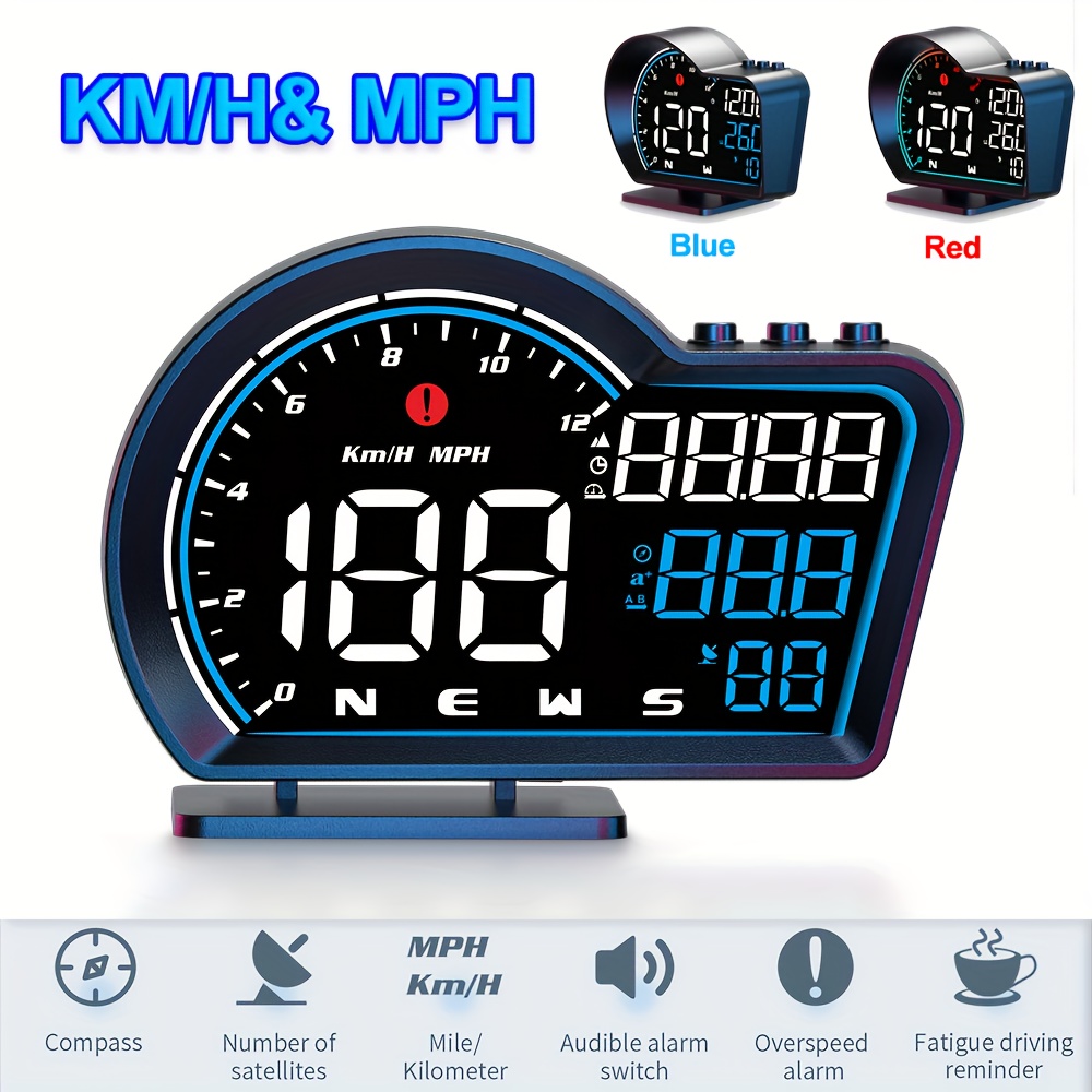 Digital GPS Speedometer Car Universal HUD Head Up Display - Temu