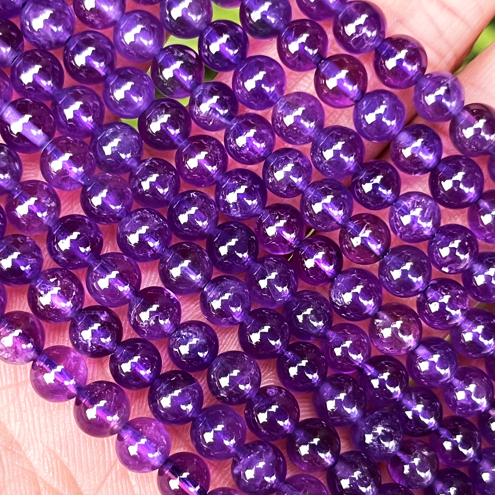 Natural High Round Amethyst Loose Beads